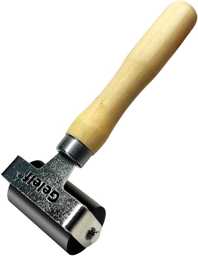 GELELF Smooth Peeling Brayer Roller - Wood Hand Roller Rollers Ink Roller Tape Roller for Gluing Taping Gel Printing Inking Block Printmaking Stamping Scrapbooks (#4: 2 Inch (5CM)) - Image 1